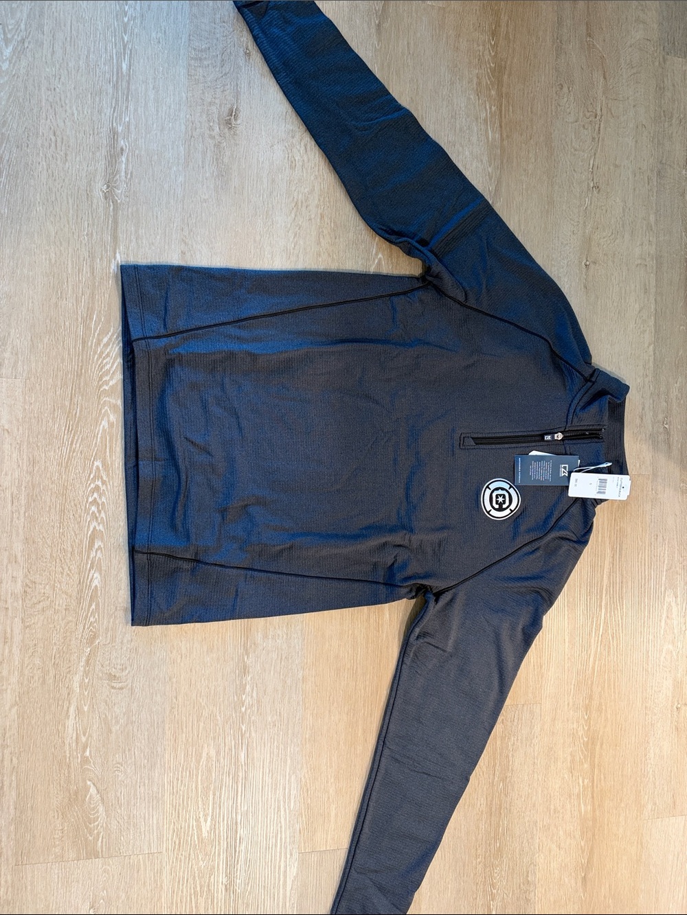 NWT Cutter & Buck Chicago Fire FC Men's Black Heather Quarter-Zip